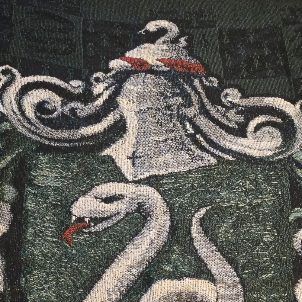 Slytherin Crest (Harry Potter) Woven Tapestry Throw Blanket 48x60